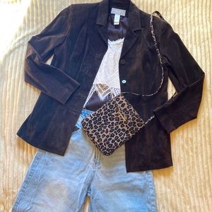 Liz Claiborne Chocoalte Brown Blazer